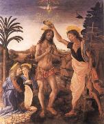 Andrea del Verrocchio The Baptism of Christ oil painting on canvas